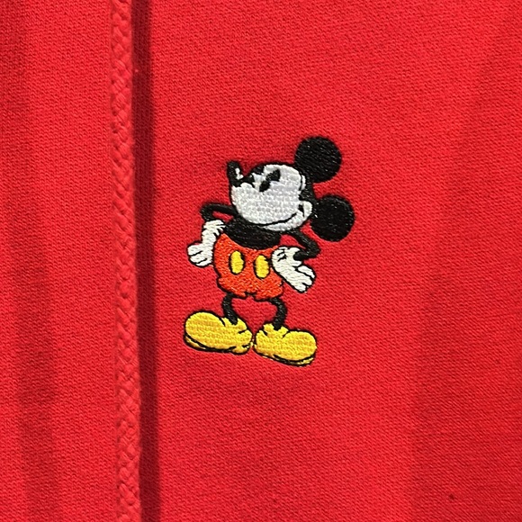 Disneyland Resort Walt Disney Kids Sz L Red Mickey Mouse Full Zippered Hoodie - Picture 3 of 12